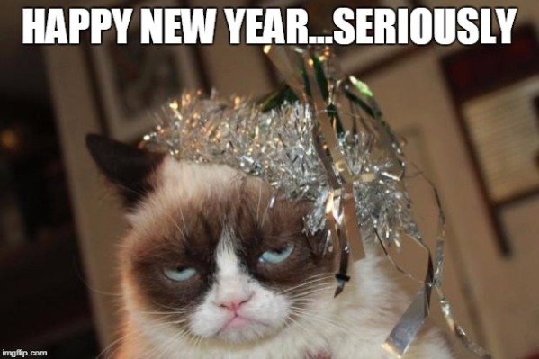 Happy new year grumpy cat